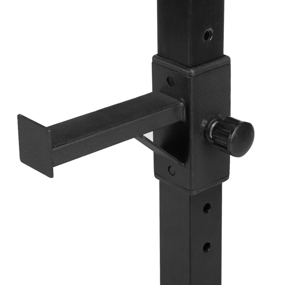 Yaheetech 2 Pieces Adjustable Rack Standard Solid Steel Squat Stands Barbell Free Press Bench - image 5 of 13
