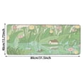 thumbnail image 2 of Large Pad Desk Mat with Leaf Print for Home Gaming and Study 300x800mm Rubber Keyboard Pad Home & Pad Nice Edge Thick Desk Mat Laptop, 2 of 5