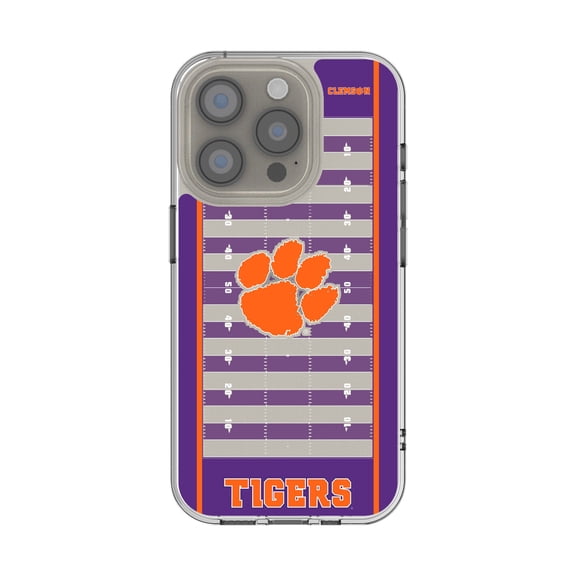 Clemson Tigers iPhone Clear Football Field Design Case