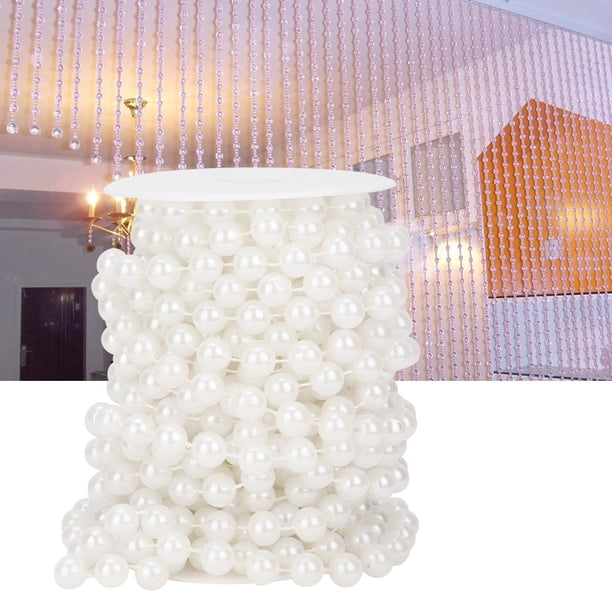 Cadena De Perlas De Imitación De 12 Mm, 10 M Cadena De Cuentas De Perlas Para Cortina Decoración De Cuentas De Falsas Colgante De De