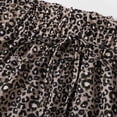 thumbnail image 6 of Casual Shorts for Women 2026 Summer Elastic Waist Loose Fit Wide Leg Leopard Print Beach Shorts with Pockets, 6 of 7