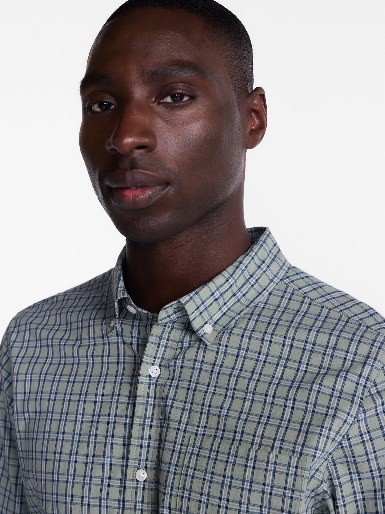 George Men's Poplin Shirt with Long Sleeves, Sizes S-3XL, LT-4XLT, 2XB-6XB