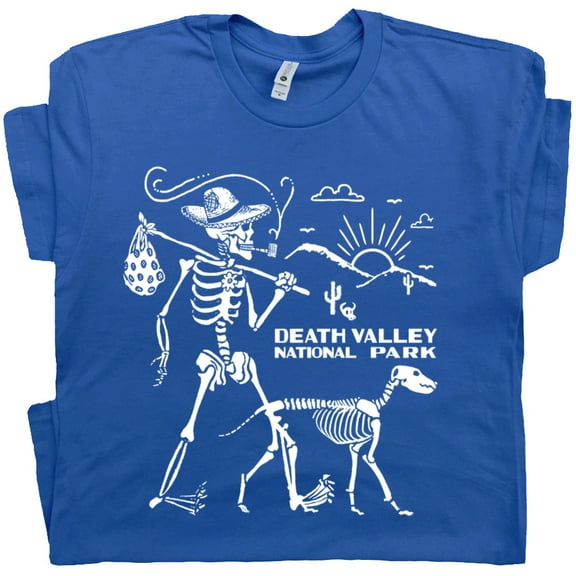 Death Valley T Shirt Cool Hiking Shirts Vintage National Park Graphic Tee for Men Women Retro Souvenir Yosemite Joshua Tree Desert Theme