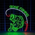 thumbnail image 5 of Handmadetneonsign Gone Fishing Neon Sign, Fishing Lover Wall Art Decor, Home Bedroom Wall Decor, 5 of 5