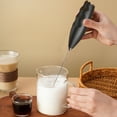 thumbnail image 4 of Black Handheld Milk Frother And Egg Beater For Coffee And Home Kitchen Use Battery Operated 8.86 Inch Length, 4 of 7