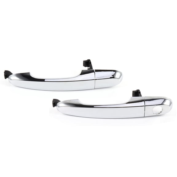 ECCPP Door Handles Exterior Outside Driver Left Side for 2011 2012 2013 2014 for Kia Sorento Silver(2pcs)