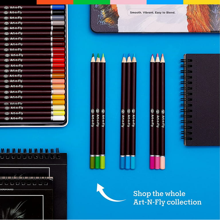 Set Of 12 GRADED ART SKETCHING PENCILS + A4 Artist Sketch Drawing Book Pad  70gsm