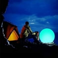 thumbnail image 3 of Lieonvis 15.7inch LED Beach Ball 16 Colors Changing Light up Pool Ball Remote Control Inflatable Beach Kickball IP68 Waterproof Glow in Dark Pool Light for Kids Adults, 3 of 9