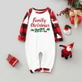 thumbnail image 2 of QIUOMBBP Cute Print Holiday Christmas Pajamas Long Sleeve Crew Neck Jumpsuits Sleepwear Outfits Red, 2 of 7