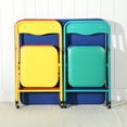 thumbnail image 5 of Homy Casa 5 Pack Multi Color Kids Picnic Table Set, Modern Foldable Design, Blue, 5 of 5