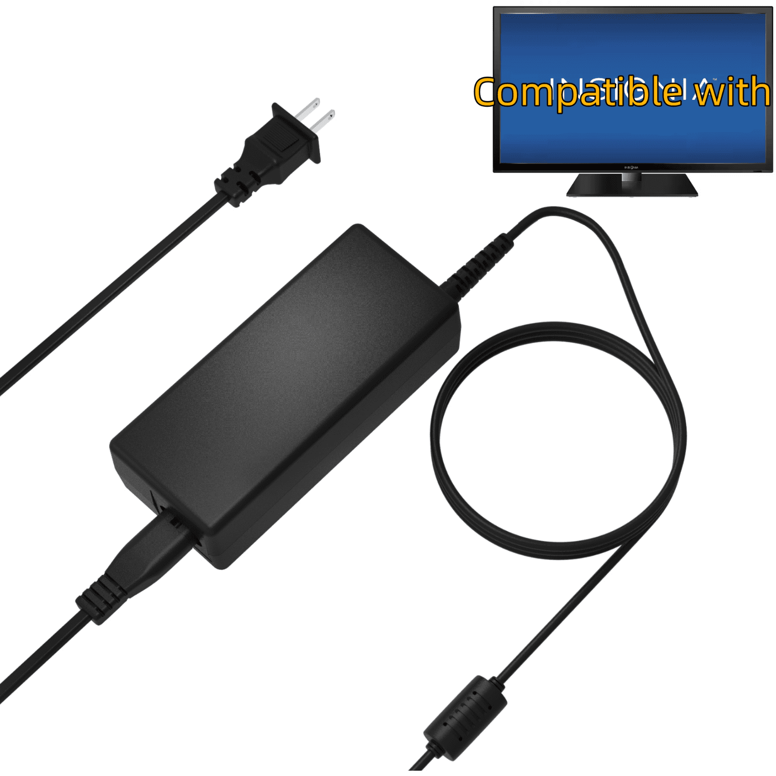 AC DC Adapter Compatible with Insignia NS-32D312NA15 32" Class LED TV HDTV Power Supply Cord