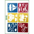 thumbnail image 4 of Langgg Children drawing Pattern with Different Shape Environmental PP Painting Stencil for School Project, 4 of 4