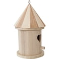 thumbnail image 4 of Casa para pájaros de madera, sin terminar, pintable, para hacer tú mismo, caja para pájaros, comedero para pájaros de madera, 4 of 8