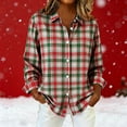 thumbnail image 6 of Wlynlyn Womens Plaid Shirts Long Sleeve Button down Blouses Casual Loose Fitted Collared Dressy Tops, 6 of 6
