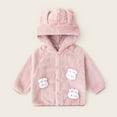 thumbnail image 2 of XAOFW Girls Outerwear Coats Jacket Thick Autumn Warm Children'S Kids Long Sleeve Hood Stylish Roomy Leisure Outdoor Activities Hoodies, 2 of 3