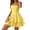 Yellow, variant on Wdgfv Women's Backless Bow Tie Short Dress Summer