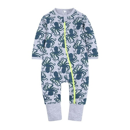 

MELDVDIB Baby Romper Newborn Baby Boys Girls Long-sleeve Cartoon Romper Jumpsuit Clothes Outfits Gift on Clearance