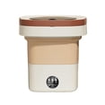 thumbnail image 3 of Foldable Mini Washing Machine Folding Washing Machine, Mini Portable Clothes Washer, 8L Powerful Compact Small Washer for Home, RV, Baby Clothes Beige, 3 of 8