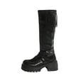 thumbnail image 2 of Roncen Women's Winter Casual Knee High Boots - Solid Color Round Toe with Rear Zipper, Chunky Low Heel Mid-Calf Boots for Comfort and Style, 2 of 8