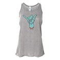 thumbnail image 1 of "HANG LOOSE, ZOMBIE Apparel, RACERBACK, Sublimation, Women's TANK TOP, Mauve Marble, MEDIUM", 1 of 1