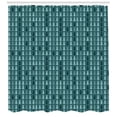 thumbnail image 3 of Ambesonne Teal Shower Curtain, Abstract Pine Tree Xmas, 69"Wx70"L, Teal, 3 of 3
