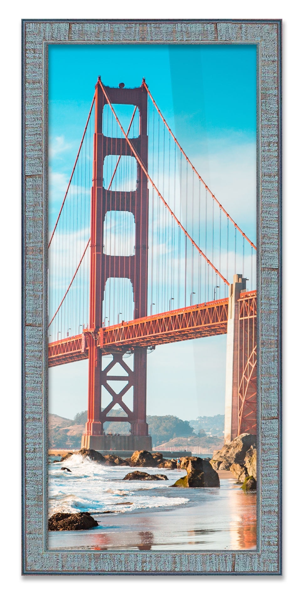 With Acrylic Front and Foam Board Backin 8x46 Classic Brown Wood Picture Frame 