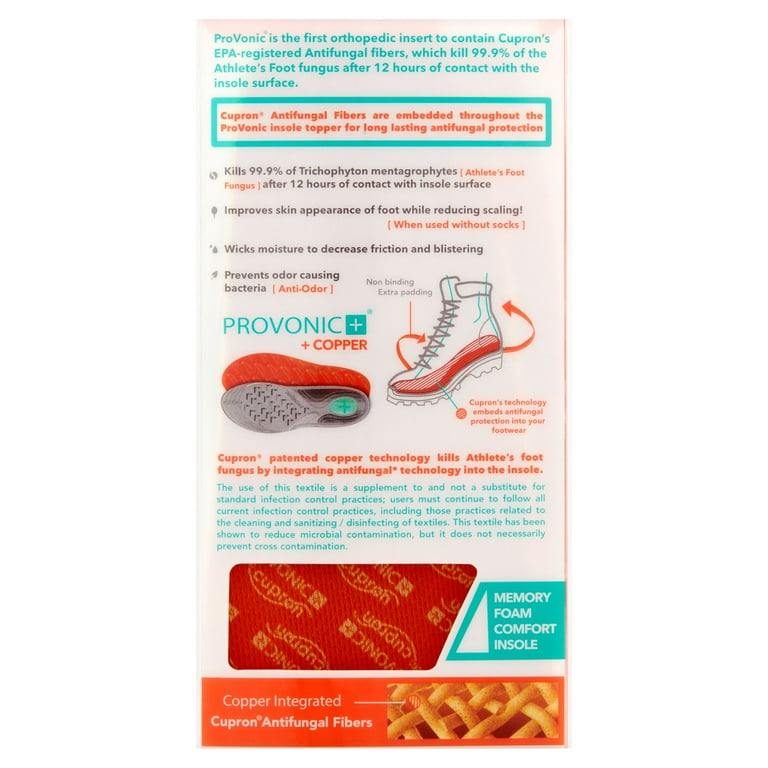 Provonic Comfort Copper Antifungal Insole