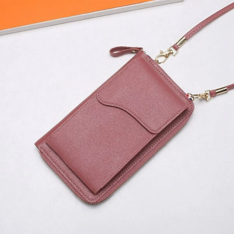 Small Crossbody Phone Bags for Women Leather Cell Phone Purse  Wallet，Coffee,Coffee，G141616 