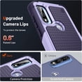 thumbnail image 5 of for Moto G Play 2023/Moto G Pure Case,Moto G Power 2022 Case with Screen Protector,[ Grade Drop Tested] Heavy-Duty Tough Rugged Shockproof Protective Case for Motorola G Pure, Purple Blue, 5 of 14