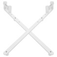 thumbnail image 4 of MOVTOTOP 2 Pcs Support de Tringle Réglable pour Planches à Chevilles Usage Domestique et de Bureau Idéal pour Organiser Fournitures Outils et Accessoires Blanc, 4 of 7