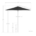 thumbnail image 5 of California Umbrella Venture 7.5' White Market Umbrella in Black, 5 of 5