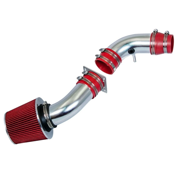 Rtunes Racing Short Ram Air Intake Kit   Filter Combo RED Compatible For 95-97 Compatible Ford Ranger / 95-97 Mazda B2300 2.3L L4