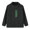 thumbnail image 6 of Mifsaly Boys Girls Fleece Jacket Zip Up Stand Collar Warm Winter Coats Kids Fall Winter Outdoor Everyday Outerwear with Pockets, 6 of 9
