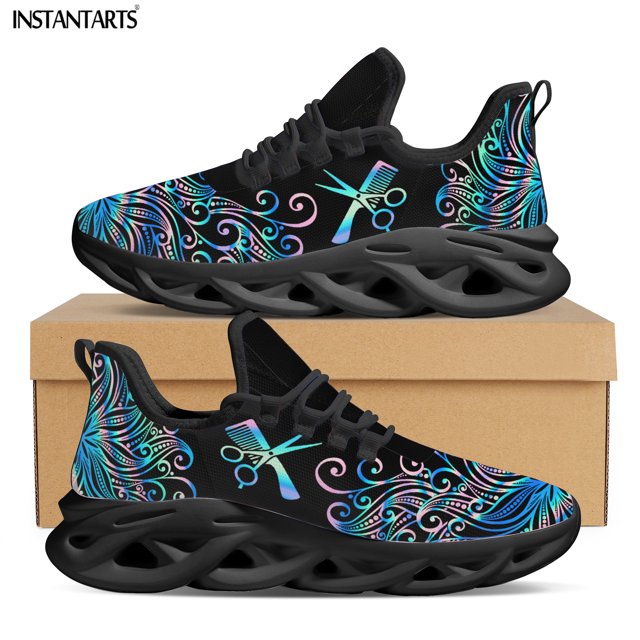 Zapatillas deportivas informales para mujer con diseño creativo de novio canino, personalidad única, resistentes a la suciedad, color negro.
