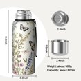 thumbnail image 7 of 20 Oz Pioneer Flower and Butterfly Coffee Tumbler Double Wall Insulated Stainless Steel Water Bottle | Metal Reusable Thermoses Flask with Cup Cap | Leak & Sweat Proof with Anti-Dust Lid, 7 of 7
