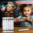 thumbnail image 3 of Body Painting Temporary Tattoo Pen Kit Waterproof Durable Makeup Marking Pen, 3 of 5