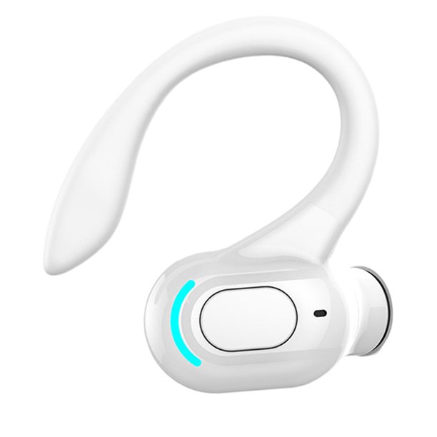 Auriculares inalámbricos Bluetooth IPX4 resistentes al agua para negocios, intraaurales blanco