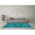 thumbnail image 3 of Ahgly Company Indoor Rectangle Abstract Light Blue Contemporary Area Rugs, 3' x 5', 3 of 4