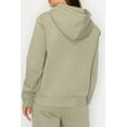 thumbnail image 3 of Women's Soft Fleece Zip-Up Hoodie – Solid Long Sleeve Jacket with Pockets, 3 of 4