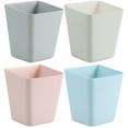 thumbnail image 1 of 4pcs Hanging Storage Holder Storage Containers Hanging Buckets Rolling Cart Hanging Bins, 1 of 7