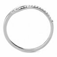 thumbnail image 3 of Luxe Jewelry Designs Women's Stainless Steel Channel Ring with AAA Grade Cubic Zirconia - Size 8, 3 of 4