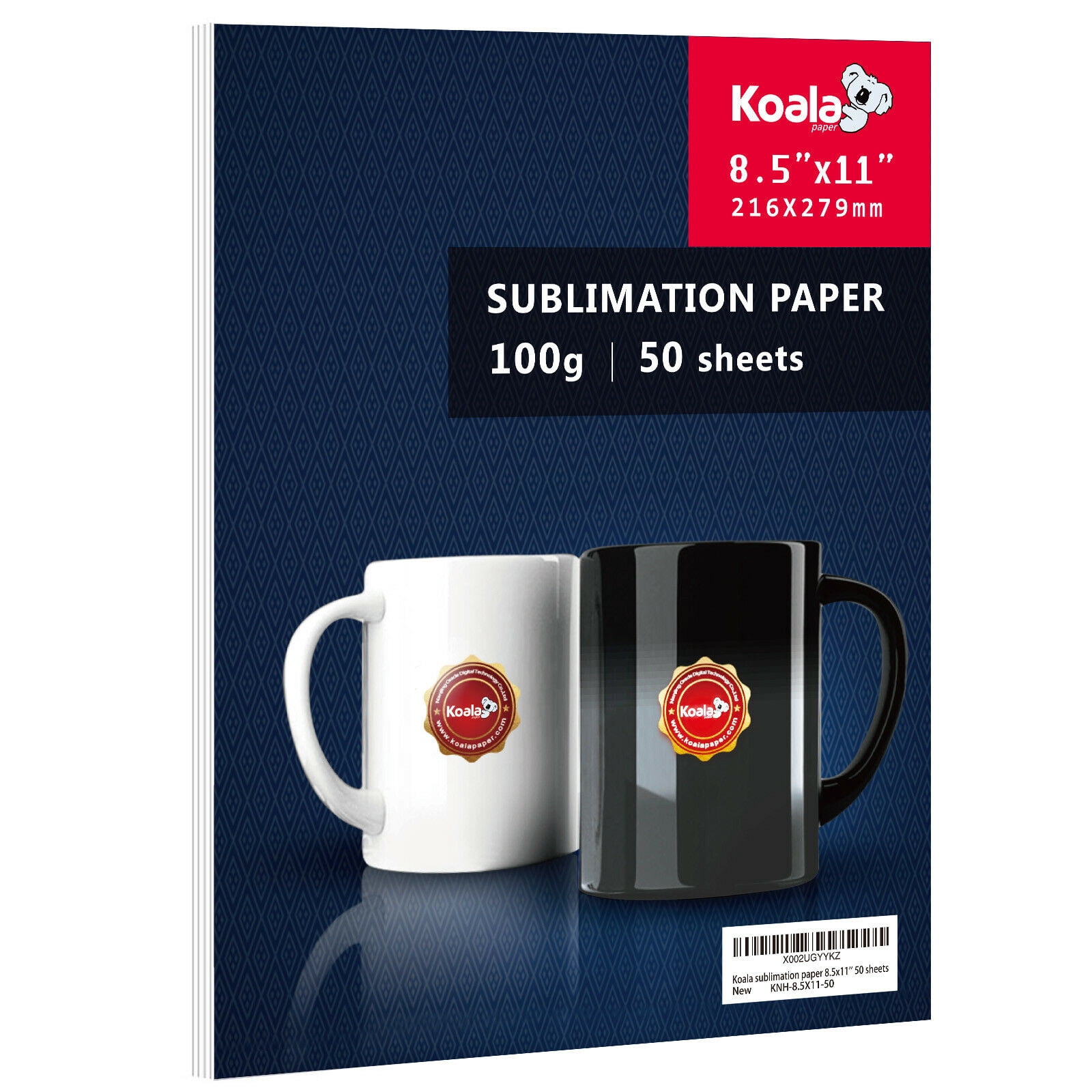 Bundle 2 Pack, Koala Sublimation Paper 8.5x11, 150 Sheets, for Inkjet Printers with Sublimation Ink