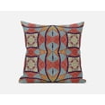 thumbnail image 3 of Red Indigo Cosmic Circle Boho Suede Throw Pillow, 3 of 4