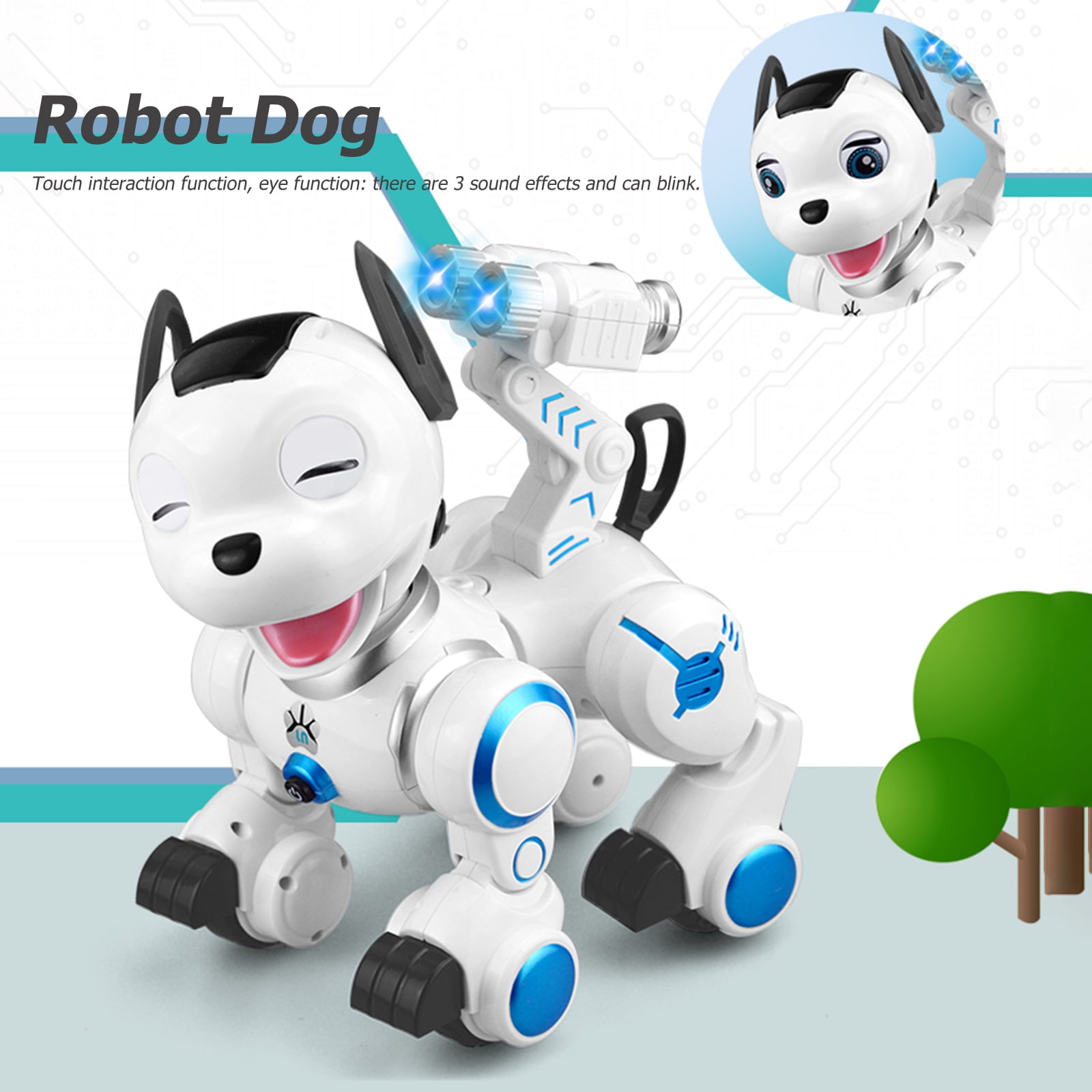 fisca Remote Control Robotic Dog RC Interactive Intelligent Walking