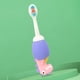 thumbnail image 3 of Cepillo de dientes suave para niños, diseño de dibujos animados, para el cuidado dental, eliminación de manchas, limpieza profunda, color morado, 3 of 5