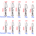 thumbnail image 5 of Conector de acero inoxidable y cobre con pasador giratorio de ocho anillos de estilo americano, accesorios para equipo de pesca, suministros de pesca, 5 of 5