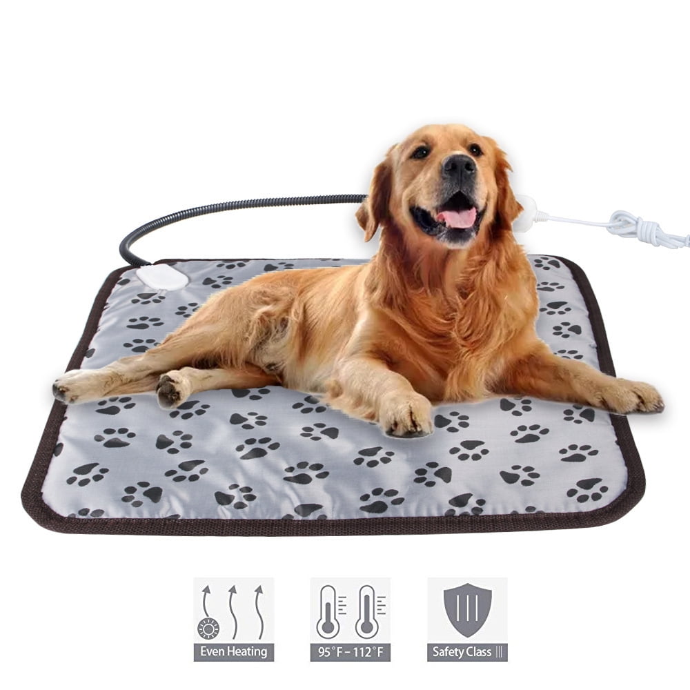 nipocaio Dog Heating Pad Heated Dog Bed Heated Pet Bed Heated Cat Bed Chew Proof with ON Off Switch 19.7 27.6