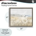 thumbnail image 4 of Stupell Industries Traditional Rustic Landscape Daisy Meadow Brown Floating Frame Canvas Art, 21 x 17, by Creative Studio, 4 of 8