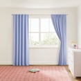 thumbnail image 2 of Mainstays Kids Spring Periwinkle Light Purple Solid Blackout Rod Pocket with Back Tabs Curtain Panel Pair, Set of 2, 30" W x 84" L, 2 of 5
