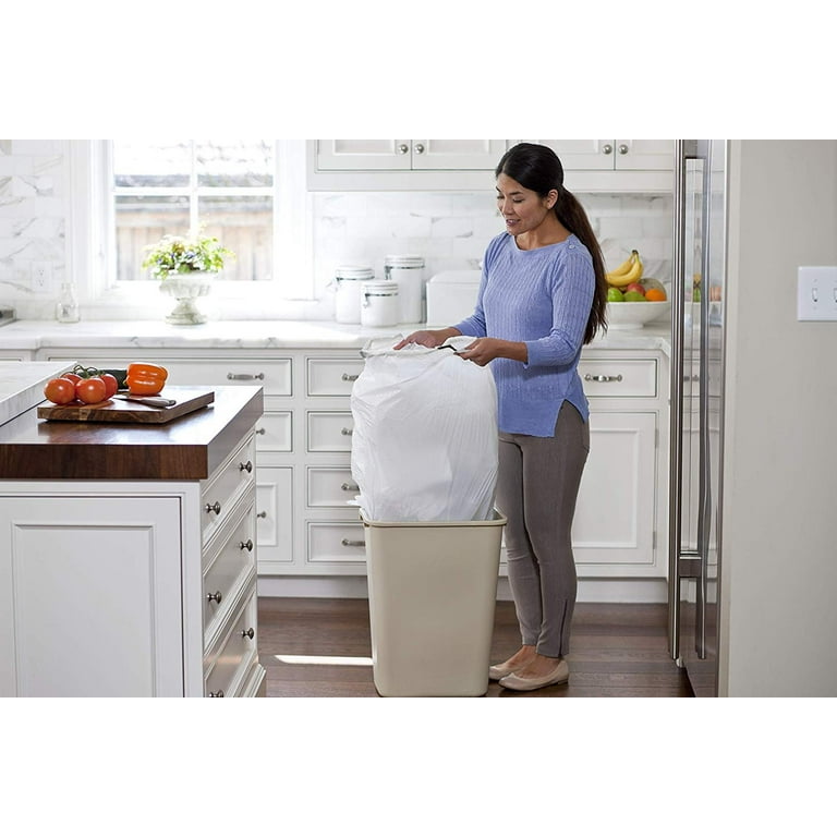 Glad® Tall Kitchen Quick-Tie® Trash Bags – OdorShield® 13 Gallon White Trash  Bag, Febreze® Fresh Clean - 72 Count, Trash Bags